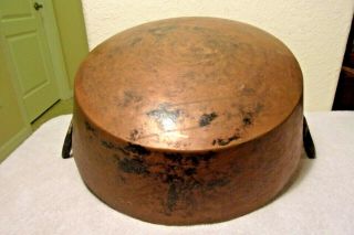 Vintage French Copper Mixing Bowl Jam Candy Preserve Confiture Pot Pan 8