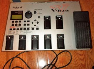 Vintage Roland V - Bass Pedal - Project - No Power Cord - Many Controls,  1 Cord - Japan