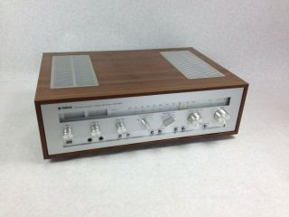 Vintage Yamaha Cr - 620 Natural Sound Stereo Receiver W/wooden Case &