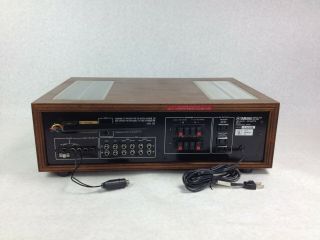 Vintage Yamaha CR - 620 Natural Sound Stereo Receiver w/Wooden Case & 4