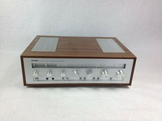 Vintage Yamaha CR - 620 Natural Sound Stereo Receiver w/Wooden Case & 5