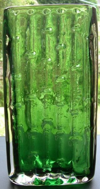 Vintage Whitefriars Bamboo Art Glass Vase Baxter