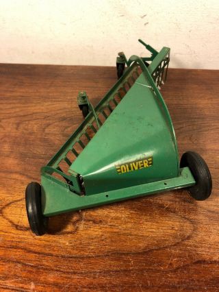 Vintage Silk Toys Oliver Side Delivery Hay Rake Farm Tractor Implement 3