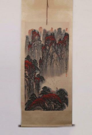 Fine Chinese Hand Painted Painting Scroll Qian Songyan (473)