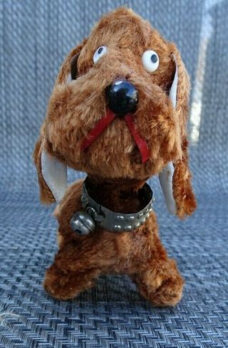 50s MODERN TOYS JAPAN FLOPPY EARED WALKING DOG WIND - UP TOY - 4