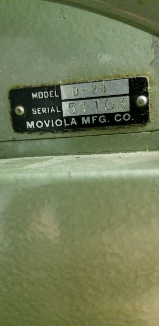 JUST Vintage Moviola Series 20 Cutters 35mm Film Editor Historical 12