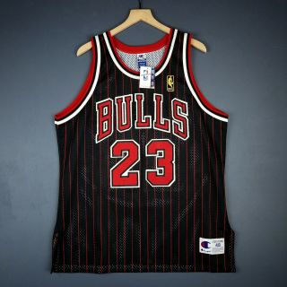 100 Authentic Michael Jordan Vintage Champion Bulls Jersey Size 48 Xl L Mens