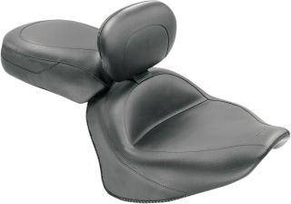 Mustang 79477 Wide Touring Two - Piece Seat With Driver Backrest Vintage