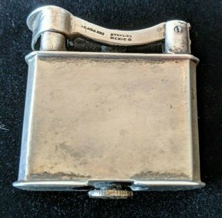 Vintage Sterling Silver Lift Arm Lighter - Marked CASA S02 or 502 MEXICO 2