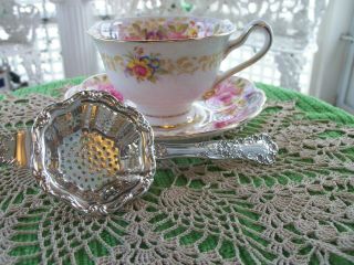 Sterling Silver Tea Strainer Gorham Buttercup Pattern