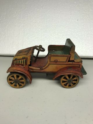 Vintage Tin Friction Toy Car Made In Japan 5 "