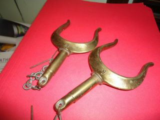 Vintage Bronze Oar Locks Pair - Bronze Oarlocks