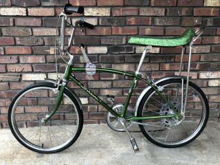 Vintage Schwinn Fastback Stingray 5 - Speed Stik Shift Green Muscle Bicycle