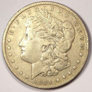 1894 Morgan Silver Dollar $1 Coin (1894 - P) - Vf Details - Rare Key Date