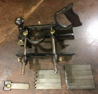 Vintage Stanley No.  45 Combination Plane,  Type 2,  1886 - 1887,  With Cutters