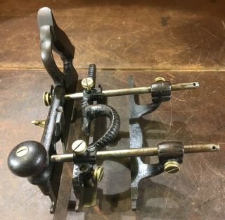 Vintage Stanley no.  45 combination Plane,  Type 2,  1886 - 1887,  with cutters 4