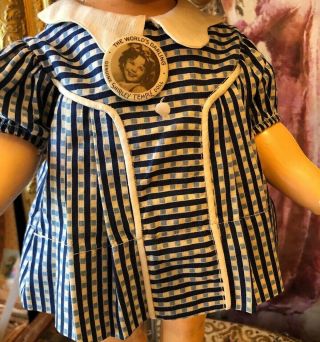 Vintage Hard To Find Shirley Temple Doll Dress.  Tagged