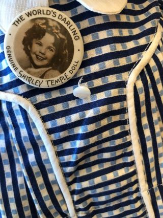 Vintage Hard To Find Shirley Temple Doll Dress.  Tagged 2