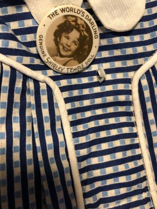 Vintage Hard To Find Shirley Temple Doll Dress.  Tagged 6