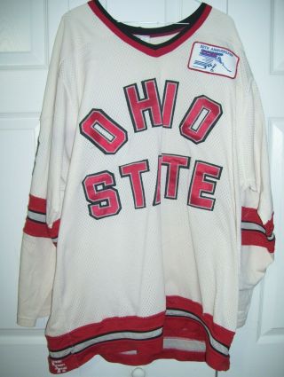 Old Vintage Ohio State Buckeyes Game Worn Hockey Jersey 20th Anniversary