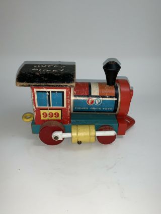 Vintage Fisher Price Huffy Puffy Animated Wooden Train 2