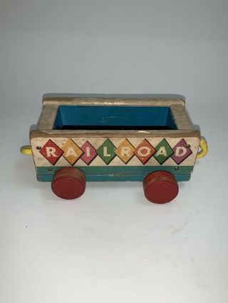 Vintage Fisher Price Huffy Puffy Animated Wooden Train 5