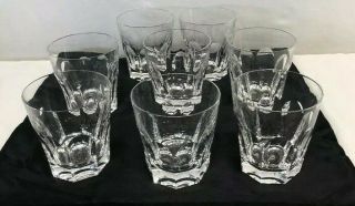 Vintage Set Of 8 Waterford Crystal Sheila Old Fashioned 3 1/2 " Glasses