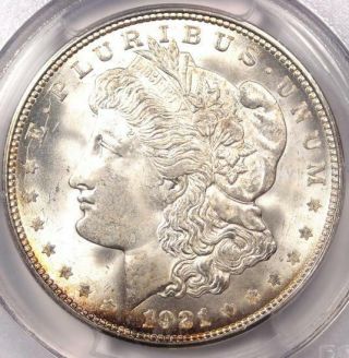 1921 - D Morgan Silver Dollar $1 - Pcgs Ms66 - Rare In Ms66 - Gem