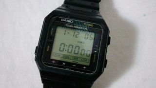 RARE Vintage 1983 Casio TC - 50 Touch Sensor Calculator Watch Japan Module 120 3