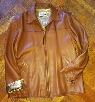 1950s Custom Coat Co.  Deerskin Mens Jacket All 46 R/l