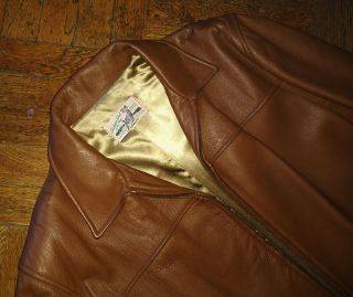 1950s CUSTOM COAT CO.  DEERSKIN MENS JACKET ALL 46 R/L 2