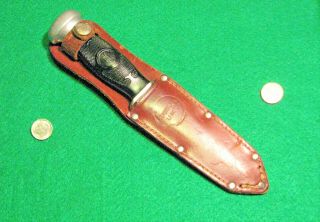 Vtg Sheath Hunt Blade 1930 Remington Umc Antique Rh28 Knife 1 Orig Leather Case