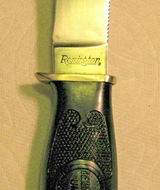 Vtg Sheath Hunt Blade 1930 REMINGTON UMC Antique RH28 Knife 1 Orig Leather case 2