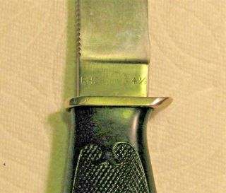 Vtg Sheath Hunt Blade 1930 REMINGTON UMC Antique RH28 Knife 1 Orig Leather case 5