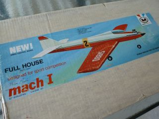 Midwest Mach 1 Vintage Rc Airplane Kit 62 " Wing Span For.  60 Engines