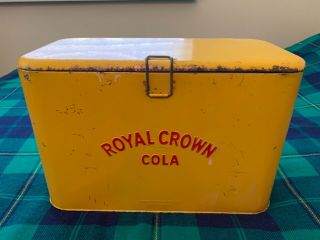 Vintage Royal Crown Cola Cooler With Bottle Opener And Sandwich Box
