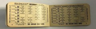 1909 Chicago Cubs National League Schedules 40 Pages Complete Rare Baseball MLB 3