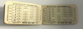 1909 Chicago Cubs National League Schedules 40 Pages Complete Rare Baseball MLB 4