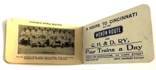 1909 Chicago Cubs National League Schedules 40 Pages Complete Rare Baseball MLB 5