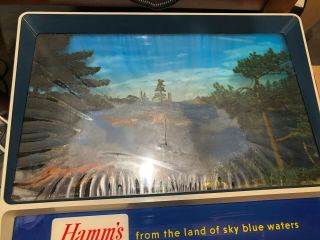 VTG HAMMS BEER SIGN WATER RIPPLER CANOE N LAKE MOTION LIGHT UP BAR PUB 7