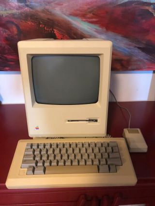 Apple Macintosh 128k Vintage M0001 Mac 128k Board,  Boot Disk,  Bag 1984