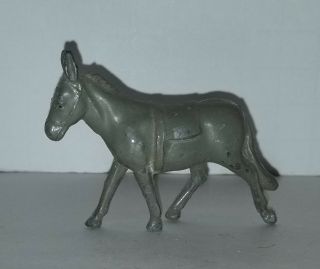 Vintage Antique Lead Grey Horse Figure Made In England Approx 1940 