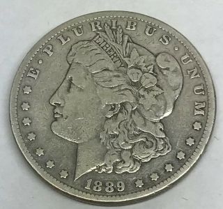 1889 Cc Morgan Silver Dollar $1 Key Date Carson City Rare Scarce Xf Details