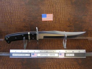 Rare Very Collectible Enedino De Leon Model (j F) Sub Hilt Knife & Orig.  Sheath