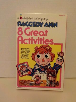 Raggedy Ann Activity Box 8 Great Activities Complete 1976 Bobbs Merrill 2