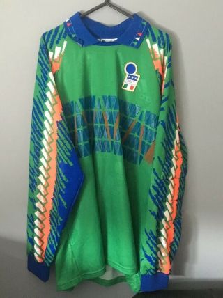 Italy 1994 Goalkeeper Goalie Football Soccer Shirt Jersey Rare Retro Usa Wc