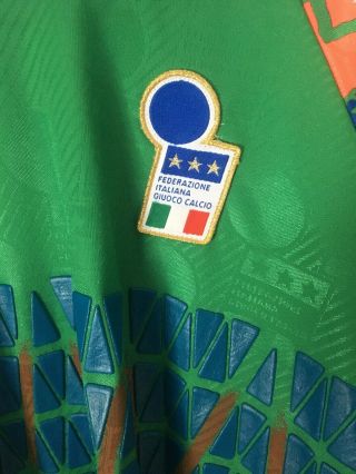 Italy 1994 Goalkeeper Goalie Football Soccer Shirt Jersey Rare Retro USA WC 4