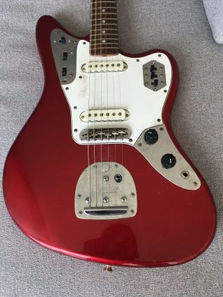 1997 Fender Jaguar ' 62 Vintage Reissue Guitar JG66 Candy Apple Red Japan CIJ 2