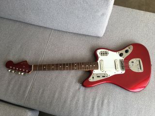 1997 Fender Jaguar ' 62 Vintage Reissue Guitar JG66 Candy Apple Red Japan CIJ 9