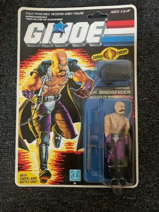 1985 Gi Joe Dr.  Mindbender Cobra Moc Mip Afa Vintage Action Figure